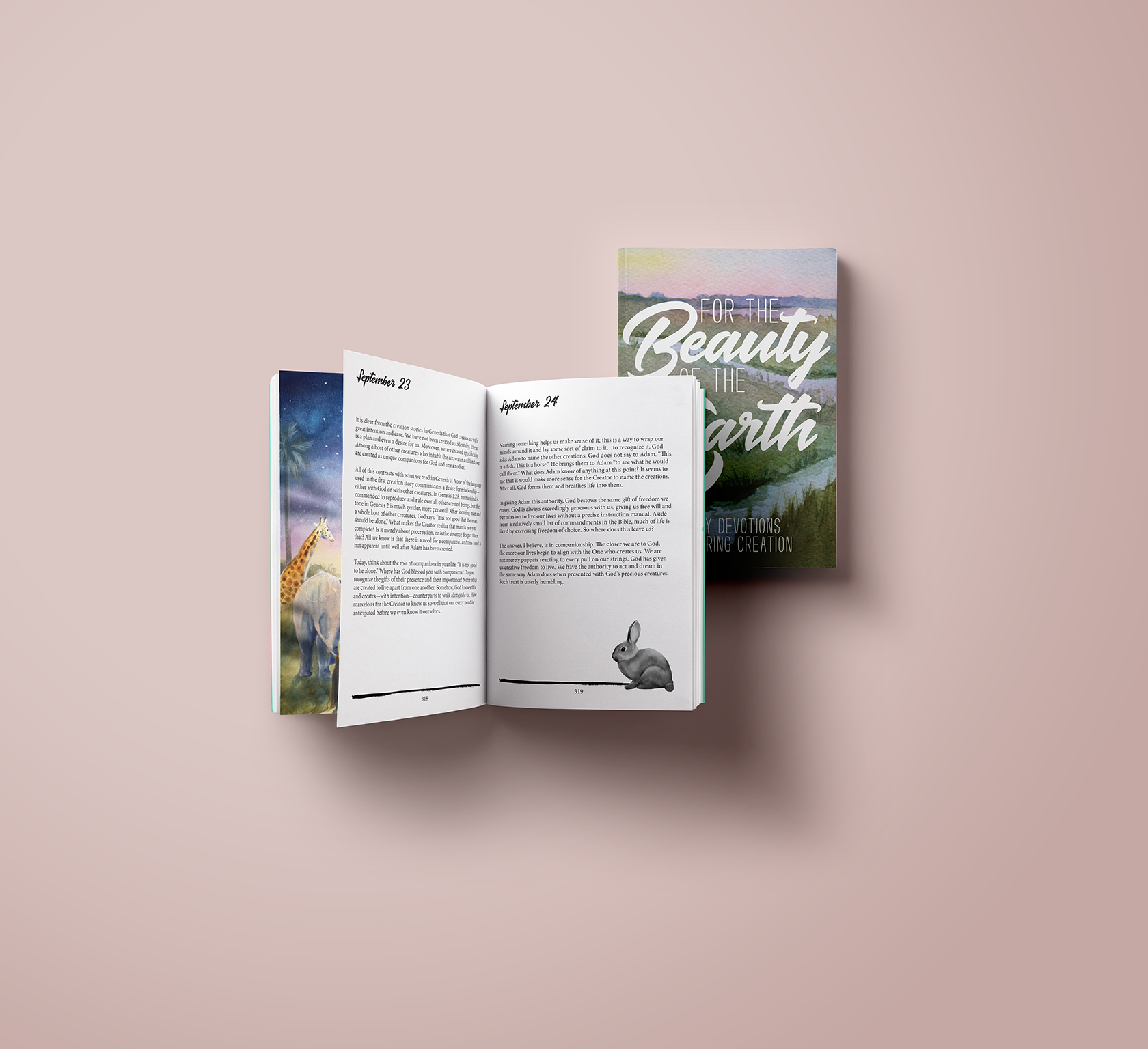 For the Beauty of the Earth Book Cover Design, layout