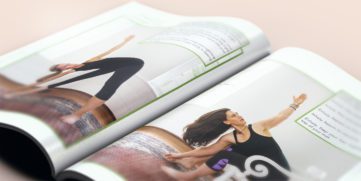 Inside book layout design for Christian yoga book
