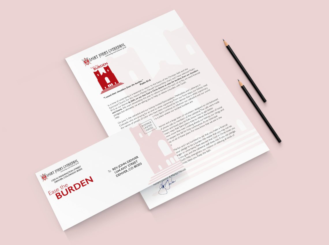 Logo Design featured on letterhead and envelope